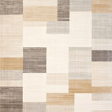 Horizon Area Muted Geometric Beige Cream Blocks(Beige)