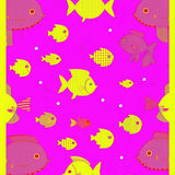 Cheerful Yellow Minimalist Design(Pink)