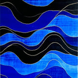Bold Abstract Texture Harmony(Blue)
