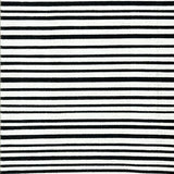 Ultra Soft Area Rug, Non Slip, Stain Resistant, Washable Area Rugs for Living Room, Bedroom, Contemporary Striped Door Mat Layered Look Area Rug(Black)