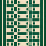 Chic Green Geometric Mosaic(Green)