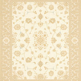 Ultra Soft Area Rug, Non Slip, Stain Resistant, Washable Area Rugs for Living Room, Bedroom, Modern Medallion Non Slip Runner for Versatile Decor(Beige)