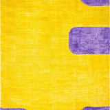 Ultra Soft Area Rug, Non Slip, Stain Resistant, Washable Area Rugs for Living Room, Bedroom, Lively Non-Slip Funky Pattern(Yellow)