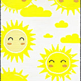 Ultra Soft Area Rug, Non Slip, Stain Resistant, Washable Area Rugs for Living Room, Bedroom, Happy Sunshine Inspired Art(Yellow)