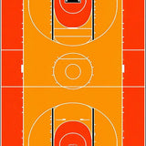 Ultra Soft Area Rug, Non Slip, Stain Resistant, Washable Area Rugs for Living Room, Bedroom, Contemporary Graphic Sports Appeal(Orange)