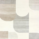 Ultra Soft Area Rug, Non Slip, Stain Resistant, Washable Area Rugs for Living Room, Bedroom, Subtle Echoes Abstract Form Pale Palette(Beige)