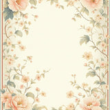 Ultra Soft Area Rug, Non Slip, Stain Resistant, Washable Area Rugs for Living Room, Bedroom, Pastel Floral Blossom Area with Vintage Inspired Botanical Design(Beige)