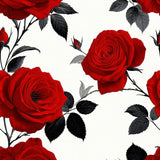 Ultra Soft Area Rug, Non Slip, Stain Resistant, Washable Area Rugs for Living Room, Bedroom, Chic Contemporary Floral Design(Red)