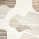 Elegant Wave Area Highlighting Undulating Curves and Subtle Contrast(Beige)