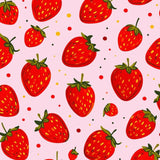 Ultra Soft Area Rug, Non Slip, Stain Resistant, Washable Area Rugs for Living Room, Bedroom, Vibrant Quirky Strawberry Aesthetic(Red)