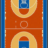 Ultra Soft Area Rug, Non Slip, Stain Resistant, Washable Area Rugs for Living Room, Bedroom, Striking Colorful Court Layout(Brown)