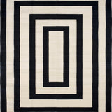Ultra Soft Area Rug, Non Slip, Stain Resistant, Washable Area Rugs for Living Room, Bedroom, Rustic Neutral Geometric Composition(Black)