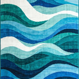 Elegant Curved Seascape Imagery(Blue)