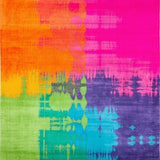 Playful Shaggy Rainbow Color Splash(Pink)