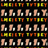 Chic Monochrome Text Statement(Red)