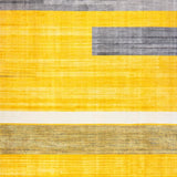 Ultra Soft Area Rug, Non Slip, Stain Resistant, Washable Area Rugs for Living Room, Bedroom, Modern Abstract Tiled Arrangement(Yellow)