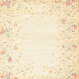 Ultra Soft Area Rug, Non Slip, Stain Resistant, Washable Area Rugs for Living Room, Bedroom, Touch Beige Floral Entrance Throw Non Slip(Beige)