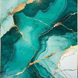 Sophisticated Artistic Textural Layers(Green)