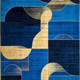 Minimalist Graphic Wave Expression(Blue)