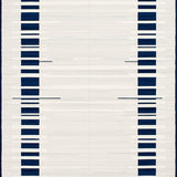 Elegant Rustic Symmetrical Stripe(White)