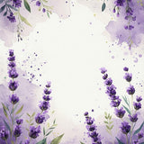 Ultra Soft Area Rug, Non Slip, Stain Resistant, Washable Area Rugs for Living Room, Bedroom, Lavish Watercolor Garden Fusion(Purple)