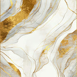 Ultra Soft Area Rug, Non Slip, Stain Resistant, Washable Area Rugs for Living Room, Bedroom, Gold Abstract Marble Geometric Indoor Area(White)