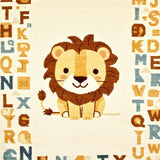 Charming Alphabetic Lion Art(Beige)