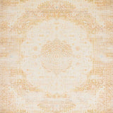 Ultra Soft Area Rug, Non Slip, Stain Resistant, Washable Area Rugs for Living Room, Bedroom, Durable with a Faded Abstract Medallion Motif in Beige(Beige)