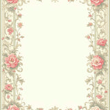 Ultra Soft Area Rug, Non Slip, Stain Resistant, Washable Area Rugs for Living Room, Bedroom, Chic Kitchen with Intricate Floral Borders(Beige)