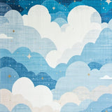 Joyful Celestial Patterned Accent(Blue)