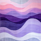 Ultra Soft Area Rug, Non Slip, Stain Resistant, Washable Area Rugs for Living Room, Bedroom, Contemporary Elegant Color Fusion(Purple)