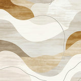 Ultra Soft Area Rug, Non Slip, Stain Resistant, Washable Area Rugs for Living Room, Bedroom, Trendy Area Reflection Collection Artistic Abstract(Beige)