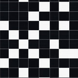 Cozy Gray and White Checker Design(Black)