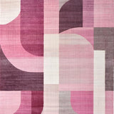 Ultra Soft Area Rug, Non Slip, Stain Resistant, Washable Area Rugs for Living Room, Bedroom, Bow Silhouette Rug with Unique Uno Reverse Graphic and Pink Tones(Pink)