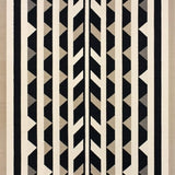 Ultra Soft Area Rug, Non Slip, Stain Resistant, Washable Area Rugs for Living Room, Bedroom, Foldable Plastic Straw Featuring Geometric Chevron Design(Beige)