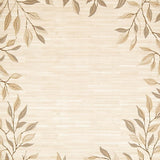 Beige Leaf Design for Infant Play and Nursery Decor(Beige)
