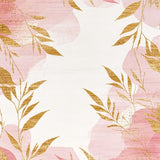 Chic Abstract Leaf Motif(Pink)