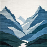 Minimalist Cool Toned Landscape Design(Blue)