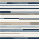 Ultra Soft Area Rug, Non Slip, Stain Resistant, Washable Area Rugs for Living Room, Bedroom, Nordic Striped Serenity Area with Subdued Bluish Gray Beige Palette(Blue)