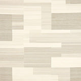 Beige Cotton Terry Bath Mat Modern Geometric Area(Beige)