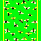 Ultra Soft Area Rug, Non Slip, Stain Resistant, Washable Area Rugs for Living Room, Bedroom, Lively Black Contemporary Print(Green)
