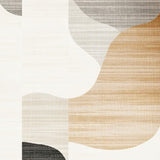 Beige Faux Wool Tan Accent Elegant Floor Decor(Beige)