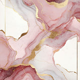 Modern Artistic Pink Gold Flow(Red)