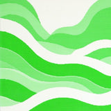 Bright Coastal Inspired Scallop Shape(Green)
