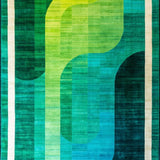 Contemporary Colorful Symmetrical Design(Green)