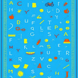 Lively Contemporary Number and Letter Theme(Blue)