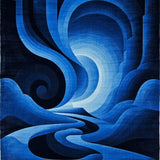 Dynamic Vortex Illusion(Blue)