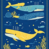 Oceanic Playful Graphic Motif(Blue)