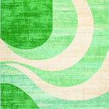 Elegant Light Green Geometric Motif(Green)