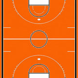 Ultra Soft Area Rug, Non Slip, Stain Resistant, Washable Area Rugs for Living Room, Bedroom, Energetic Round Sports Theme Decor(Orange)